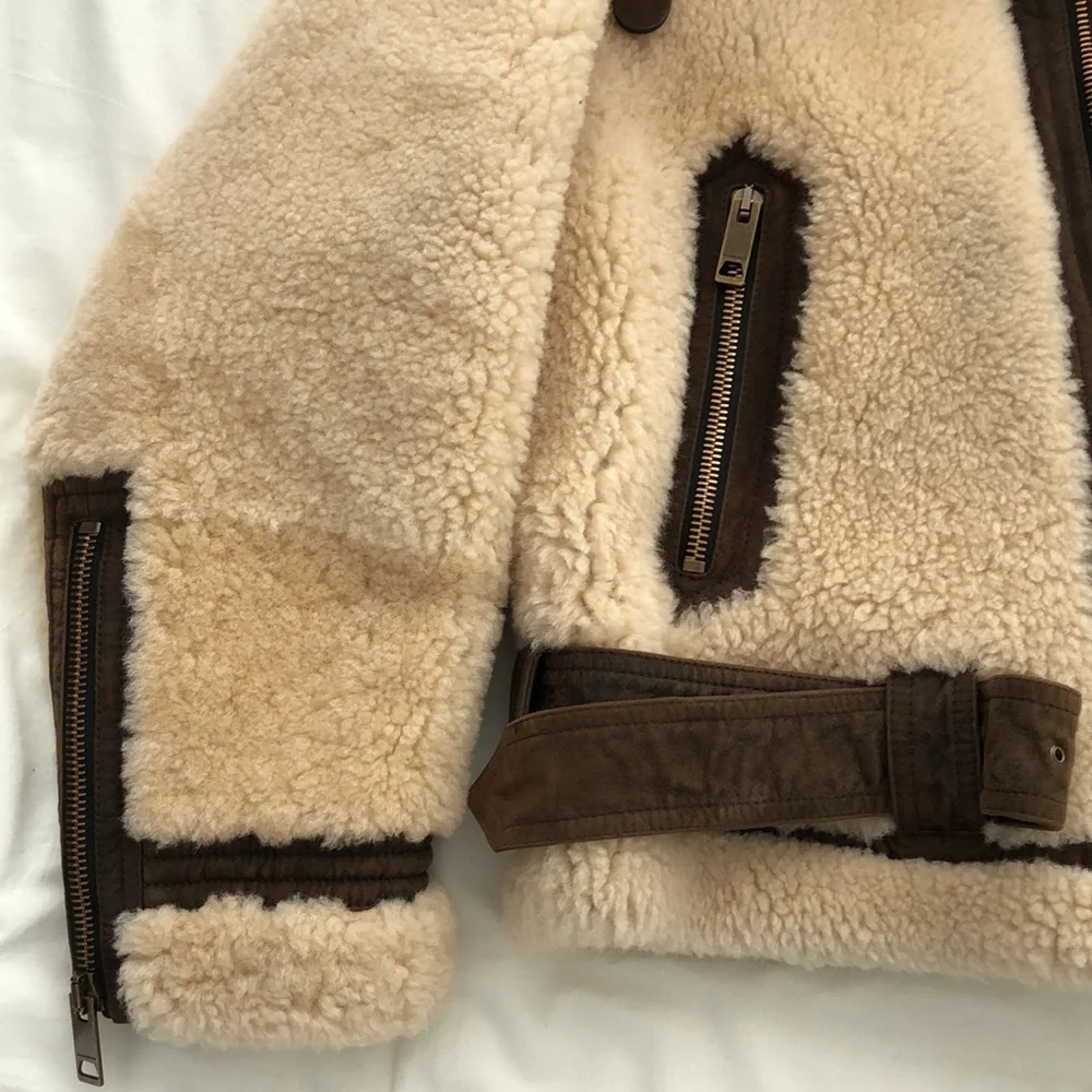 Burberry Runway AW18 Double Collar Shearling Aviator Jacket - Picture 8 of 16